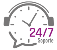 Icono de atención al cliente 24/7