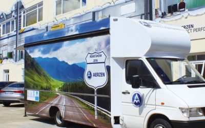 Aerzen, consigue llegar a sus clientes con el pequeño camión Delta Hybrid, en su ruta 2016.