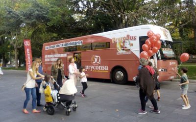 Con motivo del 50 Aniversario de Pryconsa, PRYCONSA saca un autobús de publicidad, informativo. Durante todo 2015 y 2016