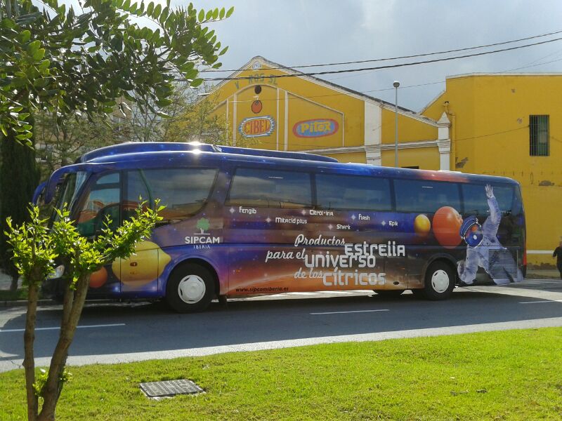 autobus-publicitario-evento-citricos-sipcam-iberia