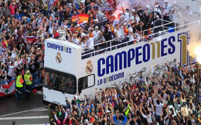 El Real Madrid llega a Cibeles con la Undécima