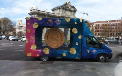 El impacto visual de los camiones acristalados publicitarios: La espectacular campaña de McDonald’s y Super Mario Galaxy la nueva película, disponible ya en cines recorre España.